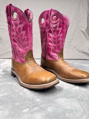 Smoky Mountain Pink and Tan Boots